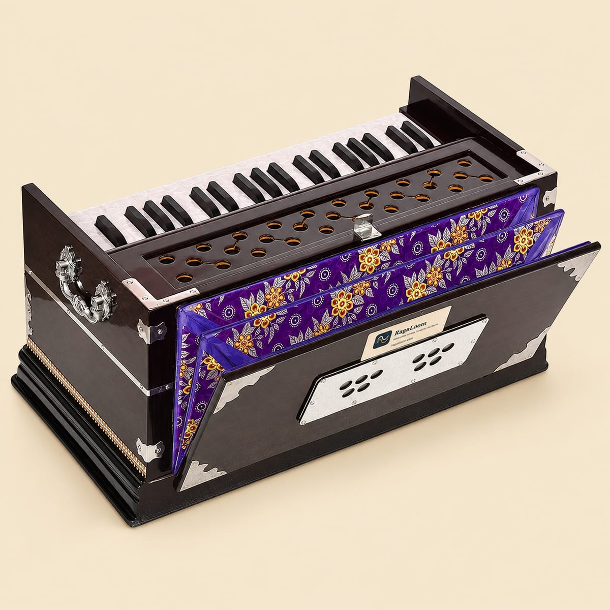 Mahogany Standard Harmonium – 39 Keys, 3¼ Octaves, 7 Stops - Image 2