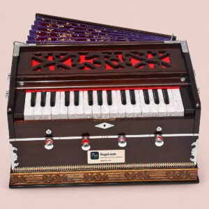 Mini Magic Mahogany Harmonium – 32 Keys, 2¾ Octaves, 4 Stops